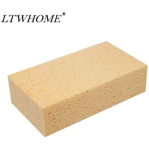LTWHOME Extra Grote Natuurlijke Cellulose Sponzen 7-1/2-Inch x 4-Inch x 2-Inch Non -Scratch Duurzaam Schoonmaken Sponzen