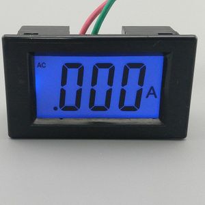 Lcd Scherm Wit En Zwart Ampere Meter Ampèremeter Bereik Ac 0-1.999A Panel Monitor Blauwe Achtergrondverlichting 220V Inpute