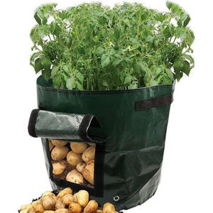 Aardappel Groeien Container Bag Diy Planter Stof Tassen Tuin Potten Plantenbakken Groente Planten Zakken Grow Bag Farm Home Tuin Gereedschap