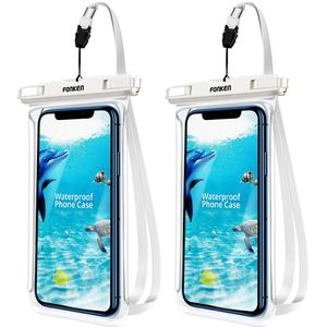 2Pcs Waterdichte Case Voor Telefoon Volledige Transparante View Droge Opslag Tassen IPX8 Zwemmen Duiken Wandelen Universal Travel Pouch
