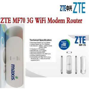 Ontgrendeld ZTE MF70 TELSTRA 21.6 M HSPA + 3G WCDMA GSM USB Draadloze Router + Sim-kaart Wifi Modem mobiele Breedband Hotspot Netwerk