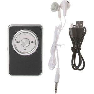 Mini Clip Muziek Media MP3 Speler Ondersteuning Tf Micro Sd-kaart Met Oortelefoon Usb-kabel