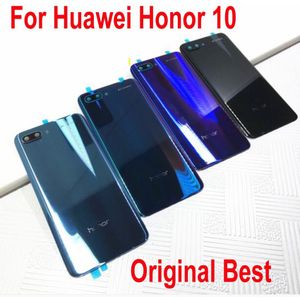 Beste Back Battery Cover Behuizing Deur met plakband Achter Case Voor Huawei Honor 10 Honor10 + Glas camera Lens