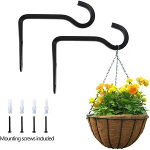 2 Stuks Plant Hanger Beugel Tuin Ijzer Zware Haken Voor Plant Hangers Vogel Feeder En Kunstwerken Indoor Outdoor decor