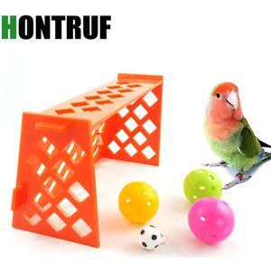 Papegaai Puzzel Training Intellectuele Ontwikkeling Speelgoed Mini Voetbalveld Papegaai Desktop Speelgoed Huisdier Vogel Speelgoed Dierbenodigdheden
