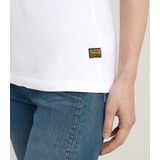 T-shirt - Effen - Jersey - V-hals - Normale Pasvorm - Kwartmouw