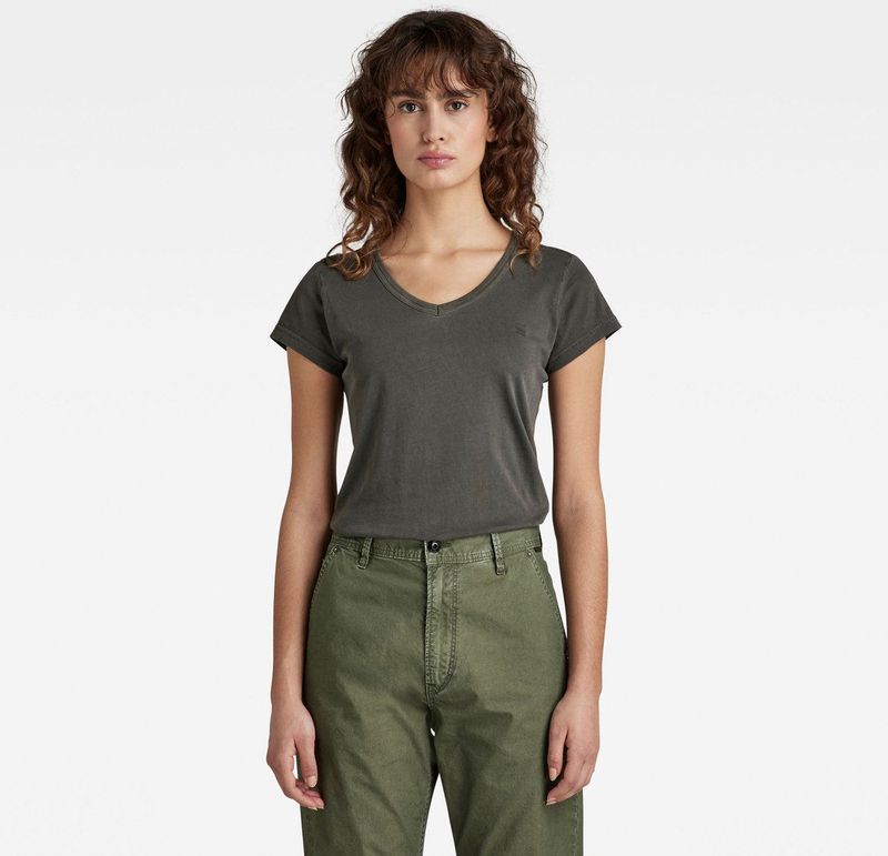 G-star - Eyben - T-shirt - Korte Mouwen - V-hals - Biologisch Katoen