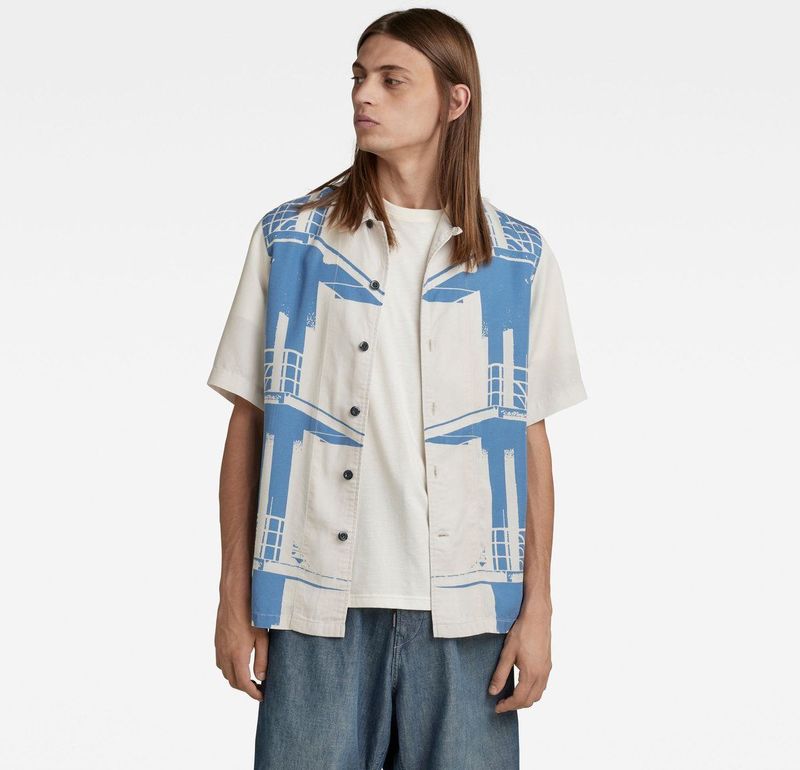 G-star - Hawaii Commando - Overhemd - Korte Mouwen