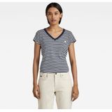 G Star RAW - Eyben Striped T-shirt - Gestreept - Biologisch Katoen