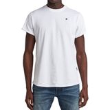 G-Starvoor mannen. D20054-B353-8746 Set van twee Lash T-shirts wit, zwart (XS), Casual, Korte mouwen, Biologisch katoen, Duurzaam