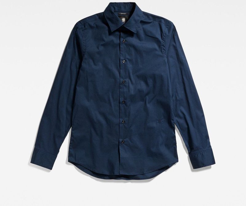 G-Star RAW - Slim Shirt - Donkerblauw - Heren