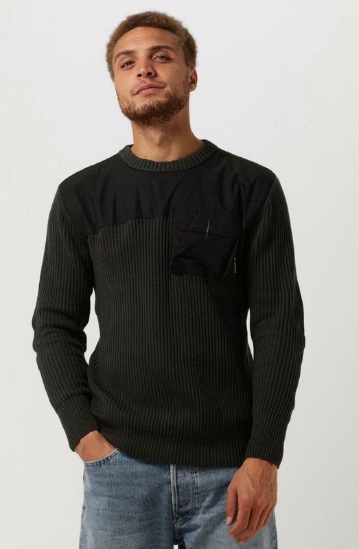 G-star - Army - Gebreide Trui - Unisex - Geribbelde Structuur
