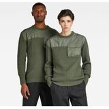 G-star - Army - Gebreide Trui - Unisex - Geribbelde Structuur