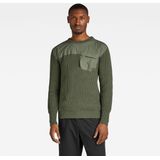 G-star - Army - Gebreide Trui - Unisex - Geribbelde Structuur