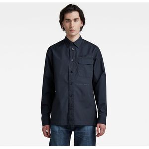 G-star, Heren, Overhemden, Blauw, Maat: S Katoen,
