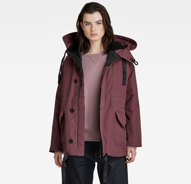 G-star - Mid Parka - Werkjas - Geweven Stof - PFC-vrij Waterafstotend