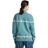 Gebreid Vest - Grijs - 80% Wol, 20% Polyamide - Met Ritssluiting