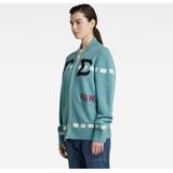 Gebreid Vest - Grijs - 80% Wol, 20% Polyamide - Met Ritssluiting