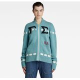 Gebreid Vest - Grijs - 80% Wol, 20% Polyamide - Met Ritssluiting