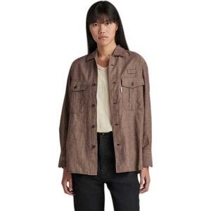 G-star - Officer Bf - Overhemd - Bruin - Lange Mouwen