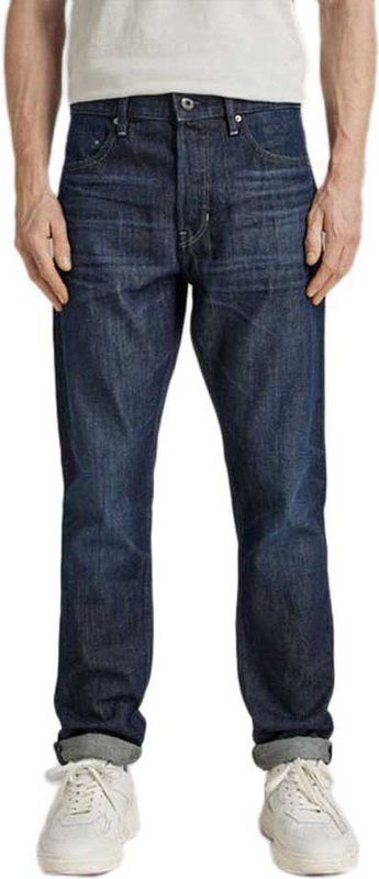 Jeans - Blauw - 5-Pocket - Rechte Snit - Versterkte Achterzakken