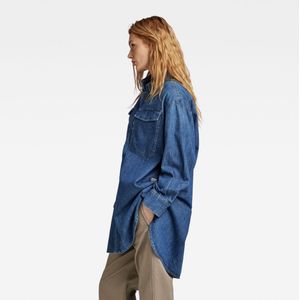 G-STAR RAW Oversized damesshirt, blauw (Faded Harbor D252-D331), XXS