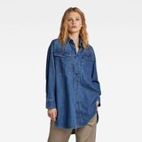 G-star - Oversized Overhemd - Denim - Lange Mouwen