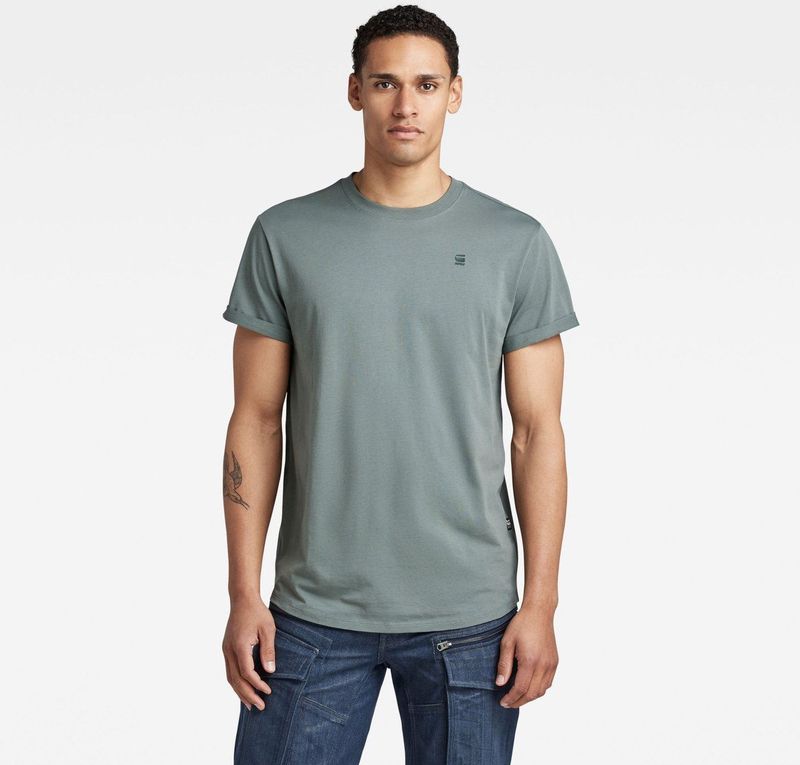 Lash - T-shirt - Grey Moss - Biologisch Katoen - Ronde Hals