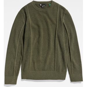 G-Star - Structure - Gebreide Trui - Gerecycled Katoen - Ronde Halslijn