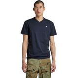 G-Star - Basic T-shirt - Katoen - Zwart - V-hals - Korte Mouwen