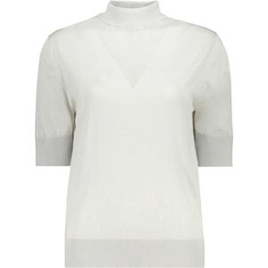 G-Star RAW T-shirt Gebreide Trui Core Korte Co Oyster Mushroom Dames