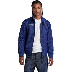 G-STAR RAW Heren Harrington Jacket, blauw (balpen Blue C143-1822), L, Blauw (Ballpen Blue C143-1822), L