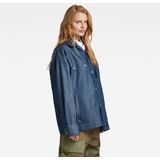 G-STAR Raw oversized werkhemd voor dames, blauw (Raw Denim D22934-d303-001), M