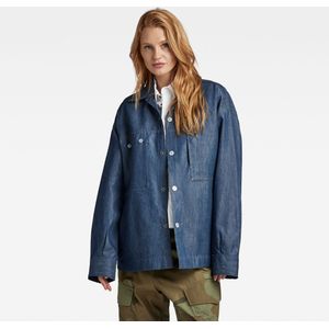 G-STAR Raw oversized werkhemd voor dames, blauw (Raw Denim D22934-d303-001), S