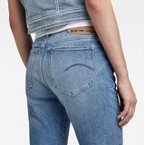 Jeans - Lage Taille - Zwart - Katoen - Strak van Dij tot Zoom