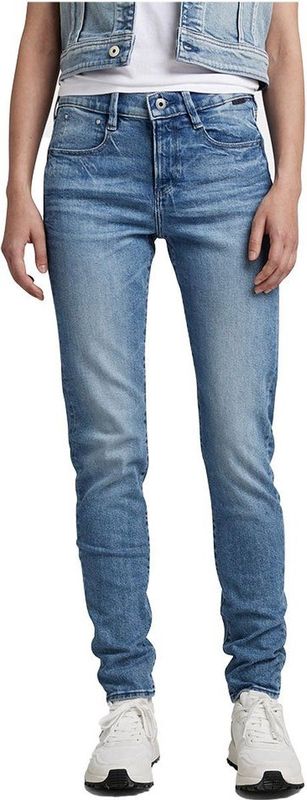 Jeans - Lage Taille - Zwart - Katoen - Strak van Dij tot Zoom