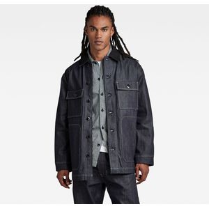 G-star - Chore Workwear Jas - Blauw - Quasar-Denim