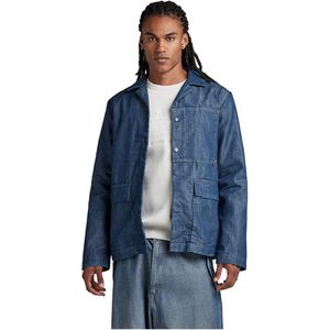 G-STAR RAW Heren Marseille Blazer, blauw (Worn in Cadet Blue D303-D910), L, Blauw (Worn in Cadet Blue D303-d910), L