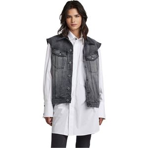 G-star Oversized Denim Vest Grijs Vrouw