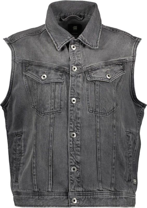 G-star Oversized Denim Vest Grijs Vrouw