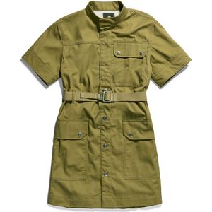 G-STAR RAW - Dames Utility Casual Dress - Groen - Katoen