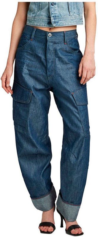 G-Star 3D Boyfriend Fit Cargo Broek - Dames - Raw Denim