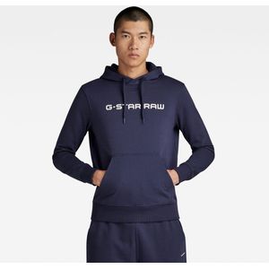 G-Star RAW - Graphic Core Hoodie - Marineblauw - Katoen
