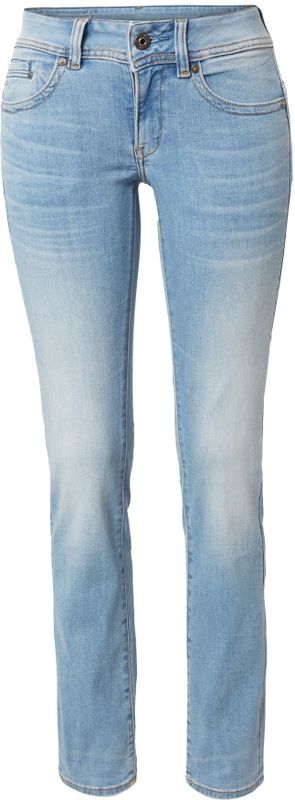 Midge Saddle Mid Straight Jeans - Midden blauw - Dames
