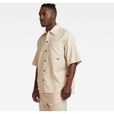 G-star - 1 Pocket Boxy Fit - Overhemd - Groen - Katoen - Korte Mouwen