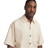 G-star - 1 Pocket Boxy Fit - Overhemd - Groen - Katoen - Korte Mouwen