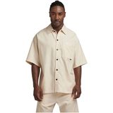 G-star - 1 Pocket Boxy Fit - Overhemd - Groen - Katoen - Korte Mouwen