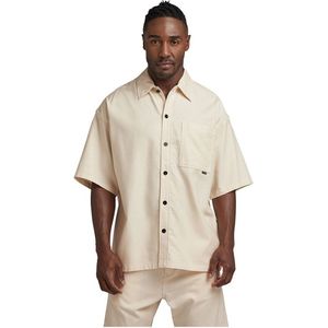 G-star - 1 Pocket Boxy Fit - Overhemd - Groen - Katoen - Korte Mouwen