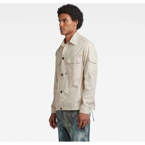 G-STAR RAW - 2 Pocket Relaxed Ls Shirt - Beige/Kaki - Katoen