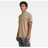 G-star - Overdyed Loose T-shirt - Bruin - Korte Mouwen